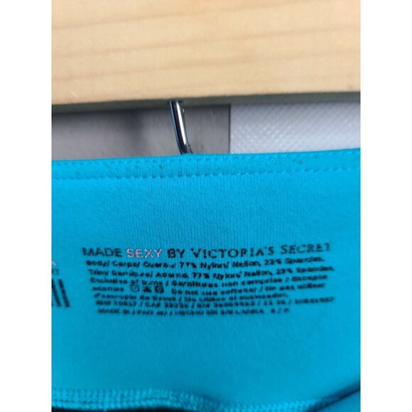 Victorias Secret VSX Sexy Sport Womens Capri Pants Small Black Blue Flared Y2K - Picture 8 of 8